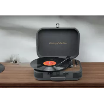 Muse Plattenspieler Stereoanlage mit Bluetooth Out | MT-207 DGB | 2x5 W | Bluetooth | Schwarz/Braun