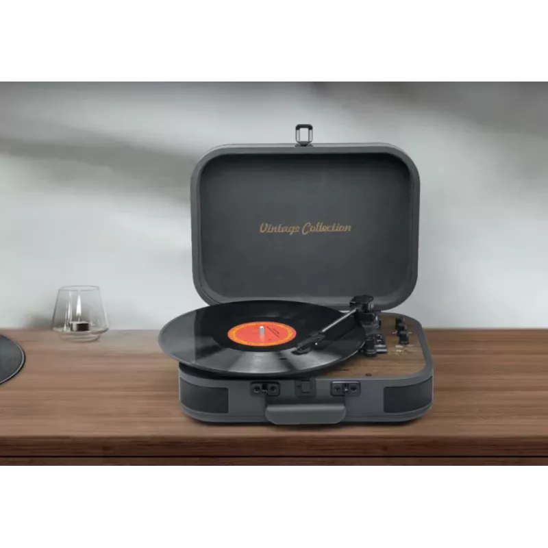 Muse Plattenspieler Stereoanlage mit Bluetooth Out | MT-207 DGB | 2x5 W | Bluetooth | Schwarz/Braun
