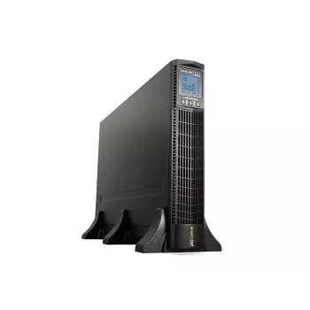 Unterbrechungsfreie Stromversorgung Green Cell UPS15 — Online-Doppelwandler 3 kVA (2700 W), 6 Netzsteckdosen, reiner Sinus, LCD, Tower, 6×12V/9Ah-Batterien