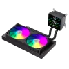 Gamemax CPU-Flüssigkeitskühler | GLACIER 240 LCD BK | Intel, AMD