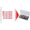 Splint-Set ks tools 1000 Stück 970.0330 — Sortiment mit 1000 Sicherungssplinten