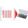Splint-Set ks tools 1000 Stück 970.0330 — Sortiment mit 1000 Sicherungssplinten
