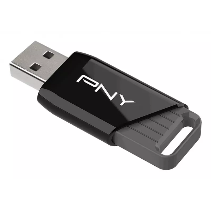 PNY Attaché X, 64 GB, USB Type-A, 3.2 Gen 1 (3.1 Gen 1), 130 MB/s, Dia, Schwarz