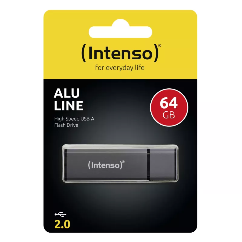 MEMORY DRIVE FLASH USB2 64GB/ANTHRAZIT 3521491 INTENSO