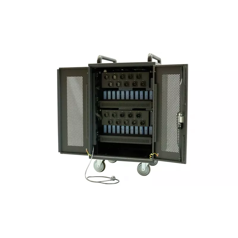 Avtek International Avtek Charging Cart 20 Tragbarer Geräte-Management-Schrank Schwarz