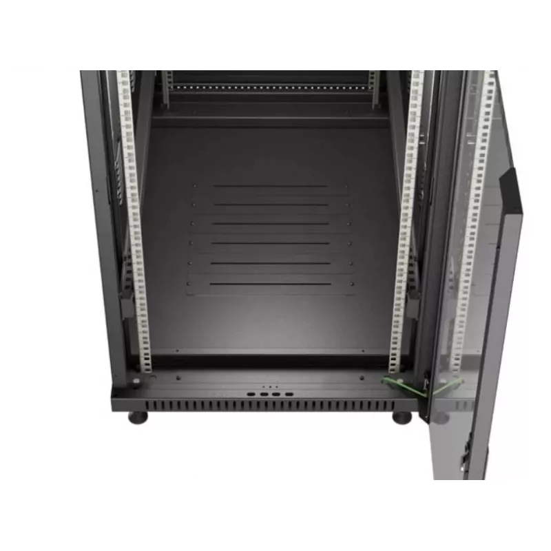 19-Zoll-Rack-Schrank LANBERG 22HE 600x1000 mm, schwarz, Glastüren vorne und hinten