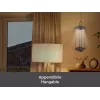 Wiederaufladbare Laterne Beper P207ILI102 in Corten-Optik, tragbare batteriebetriebene Lampe