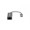 USB-Hub NATEC Cricket USB 3.2 Gen 1 Typ-A mit RJ-45 Ethernet 1000 Mbit/s, Aluminiumgehäuse, schwarz