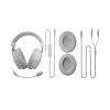 Kabelgebundene Kopfhörer Genesis Toron 531 Weiß mit Mikrofon, leichtes On-Ear-Design
