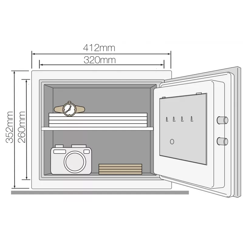 Feuerfester Safe YFM Home L
