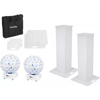 Bühnenständer-Set EUROLITE 20000652 100 cm mit 2× LED B-40 White Effect