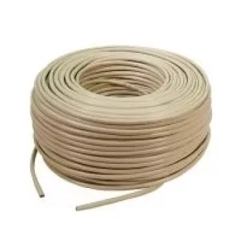 LogiLink Installationskabel, Cat. 6, U/UTP, 100 m, Hellgrau 4 x 2 AWG 24/1, ungeschirmt, CCA-Kabel (Kupfer-Aluminium- (CPV0035)