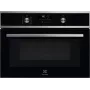 Einbau-Backofen Electrolux EVL6E49X, Kompakt 45 cm, Metall, Schwarz, CombiQui