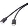 USB-3.1-Gen-2-Kabel Renkforce 1x USB-C-Stecker 1,50 m Schwarz