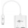 Goobay USB-C™ Multiport Adapter HDMI, Weiß, 0,145 m - erweitert ein USB-C™ Gerät um einen HDMI™ Anschluss (62110)