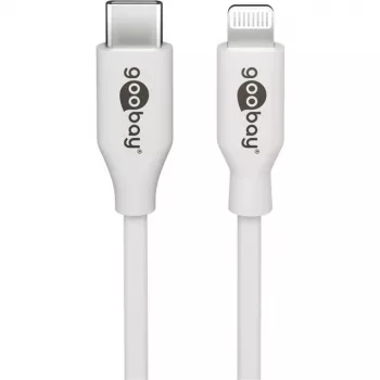 Apple Lightning / USB-C PD Ladeset 30 Watt, Ladegerät Weiß, 1 Meter Kabel, PD