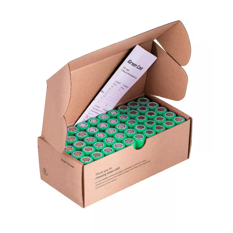 Green Cell 50GC18650NMC29 Haushaltsbatterie Wiederaufladbare Batterie 18650 Lithium-Ion (Li-Ion)