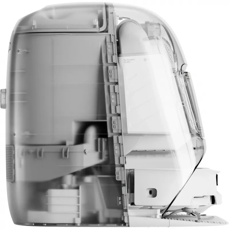 Staubsaugerroboter mit Wischfunktion DJI ROMO P (Wassertank-Version) — Grau/Weiß, 0,26 l Staub, 4 l Frischwasser / 3,2 l Schmutzwasser, 5000 mAh Batterie