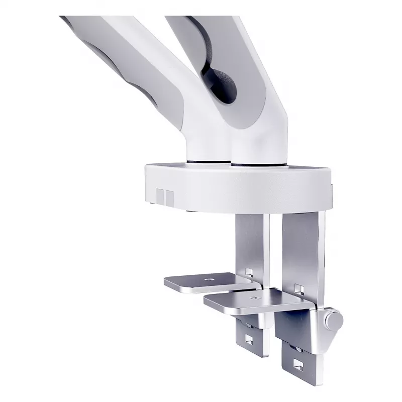 Monitorhalterung DIGITUS Dual-Design für 2×35-Zoll-Bildschirme, Klemme, 2×10 kg, VESA 75–100, neigbar -45–90°