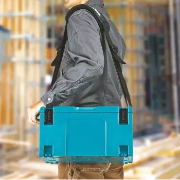 Makita MAKPAC Kühlbox isoliert, Größe 4, 18 l, Blau (198253-4)