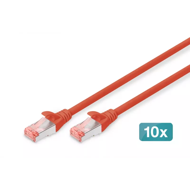Netzwerkkabel Digitus CAT 6 S/FTP RJ-45 5m Rot