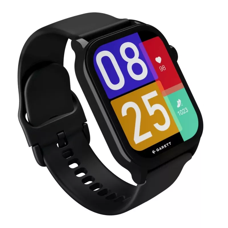 Smartwatch Garett Activity 3 schwarz — grundlegende Fitness- und Benachrichtigungsfunktionen