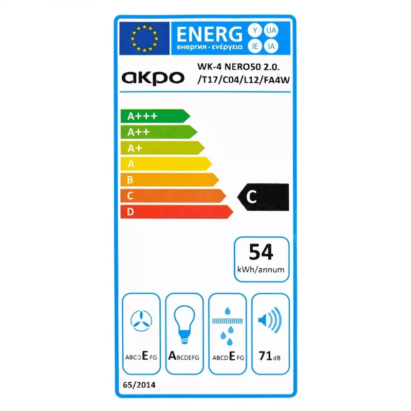 AKPO WK-4 Schwarz LINE 2.0 60 Schwarz T300 LED linear Haube/Aktor