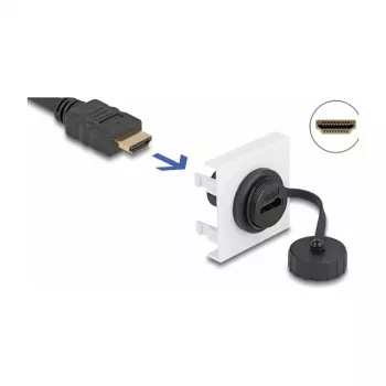 DeLOCK Easy 45 HDMI-Modul 45 x 45 mm Kabellänge 0,045 m