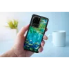 Schutzhülle iKins für Samsung Galaxy S20 Ultra – schwarzes Seerosen-Design