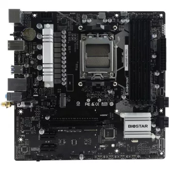 Motherboard BIOSTAR A620MP-E PRO — AMD A620 microATX, Sockel AM5, DDR5, 4 DIMM, max. 128 GB, 2,5Gb LAN