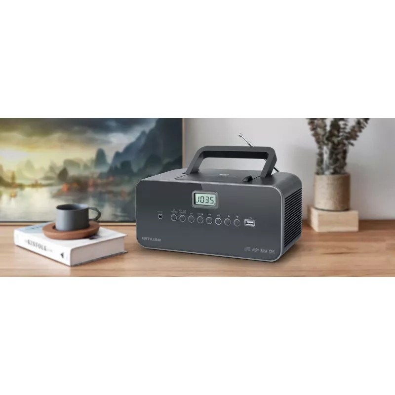 Muse M-28 DG CD-Player Tragbarer CD-Player Schwarz