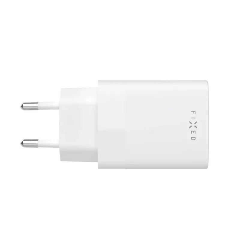 USB-C Reiseladegerät FIXED FIXC30N-C-WH — Kompaktes 30W USB-C Netzteil, Einzelport-Schnellladung