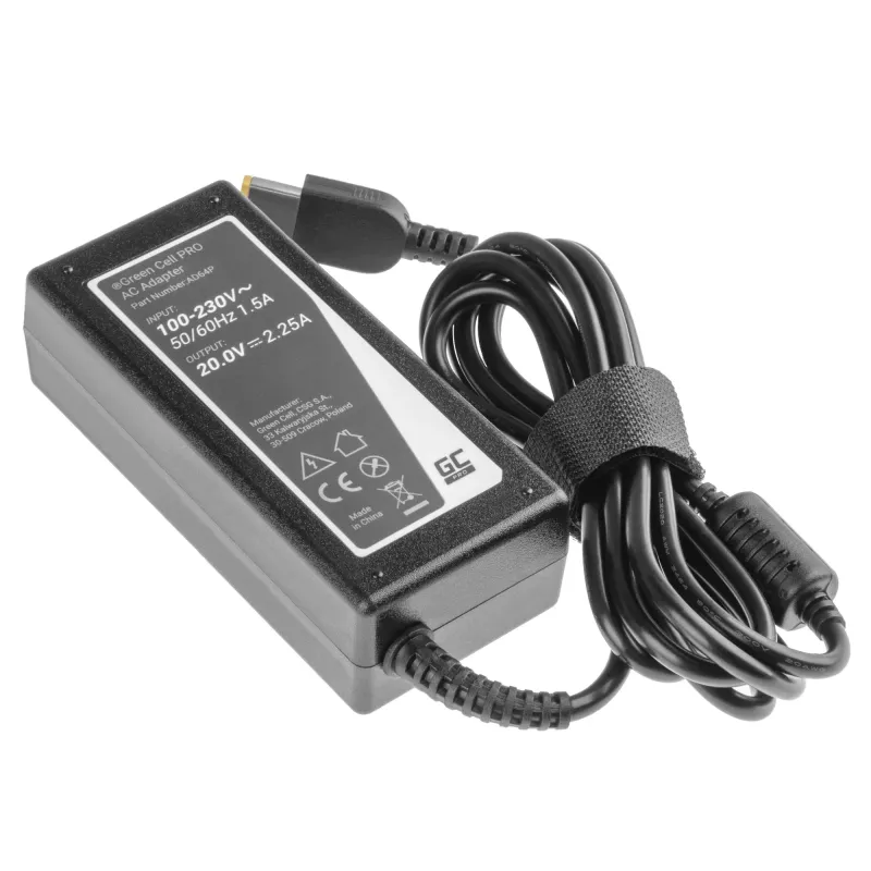 Green Cell AD64P Netzteil/Wandler Innen 45 W Schwarz