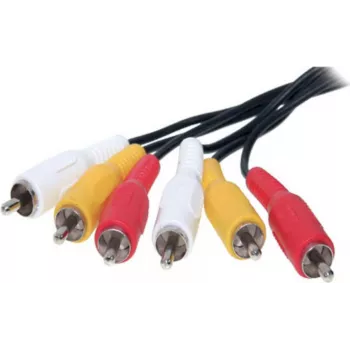 Audio-RCA-Kabel ShiverPeaks 40150-2.5 — 3 RCA-Stecker, 2,5 m Länge