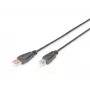 Digitus ASSMANN - USB-Kabel - USB Typ A, 4-polig (M) - USB Typ B, 4-polig (M) - 50 cm (USB/USB 2.0) - Schwarz (AK-300105-005-S)