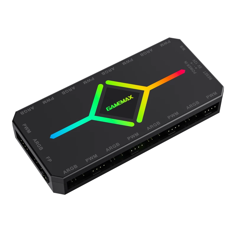 Gamemax | Remoter control | V4.0 ARGB PWM HUB BK | Schwarz | Gamemax