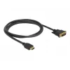 Videokabel-Adapter DeLOCK 85653 1,5m HDMI Typ A DVI Schwarz