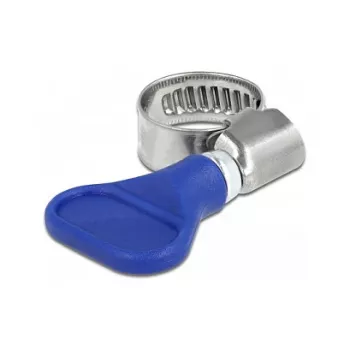Schmetterlingsklemme DeLOCK 400 SS 10 - 16 mm 5 Stück blau
