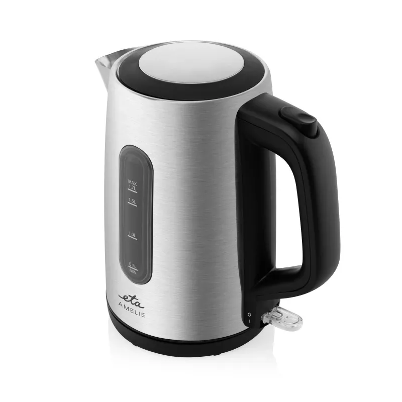 Elektrowasserkocher ETA Amelie 1,7 L 2200 W — Edelstahl, schwarz