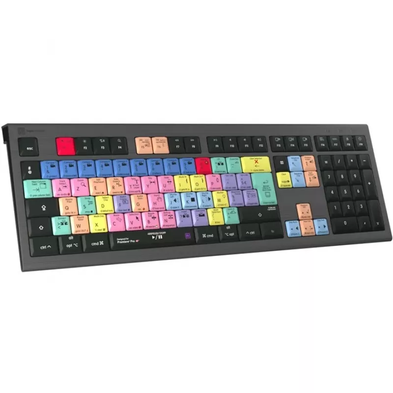Logickeyboard Adobe Premiere Pro CC ASTRA 2 hintergrundbeleuchtete Tastatur Mac Französisch (LKB-PPROCC-A2M-FR)