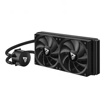 Flüssigkeitskühlungsset SAVIO NOX 240 mm – 240-mm-Radiator, 2×120-mm-Lüfter, Aluminiumradiator, Kupferbodenplatte, unterstützt LGA 2011/2011-v3/2066/1200/115x/775