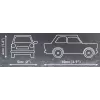 Bauset Cobi Trabant 601 — 72 Teile, Miniaturmodell-Auto-Baukasten