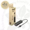 USB-Hub CLUB3D USB 3.2 Gen1 Type-A mit 3 Anschlüssen und Gigabit-Ethernet