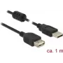 USB-Kabel DeLOCK 84883 USB 2.0 1 m Schwarz