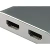 Equip USB Typ C auf 2 x HDMI-Buchse Adapter, 3.2 Gen 1 (3.1 Gen 1), USB Typ C, HDMI-Ausgang, 4096 x 2160 Pixel