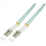 Logilink - Patchkabel - LC Multi-Mode (M) - LC Multi-Mode (M) - 1 m - Glasfaser - 50/125 Mikrometer - OM3 - Halogenfrei - aquamarin (FP3LC01)