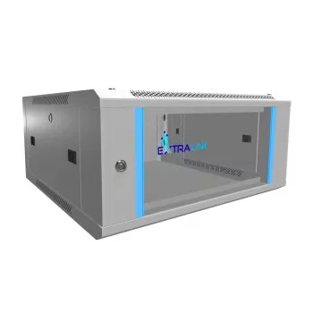 Extralink Rackmount-Schrank 4U 600x600 Grau wandmontiert