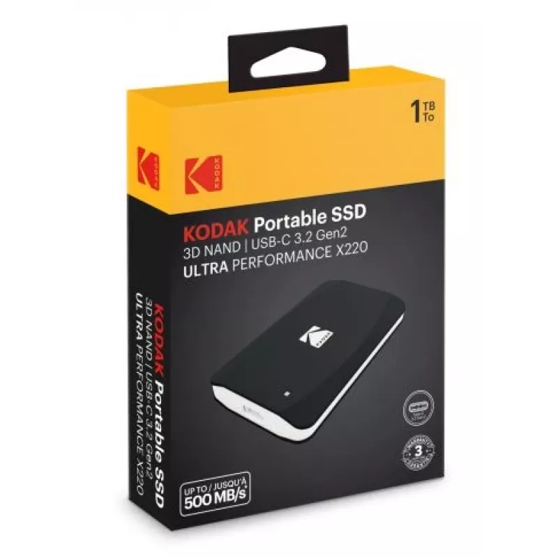 SSD-Laufwerk Kodak 1TB Portable 2,5 Zoll 3.2Gen2 X220