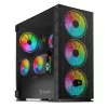 SAVIO PC-Gehäuse Raptor X1 ARGB Glas/Mesh Schwarz