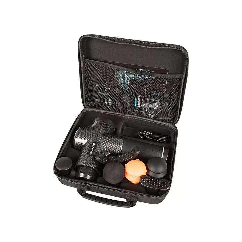 Tragbare Schlagmassagepistole BLOW Wave 4000 Modell 44-340# — 32 Intensitätsstufen, 2200 mAh Akku, USB-C